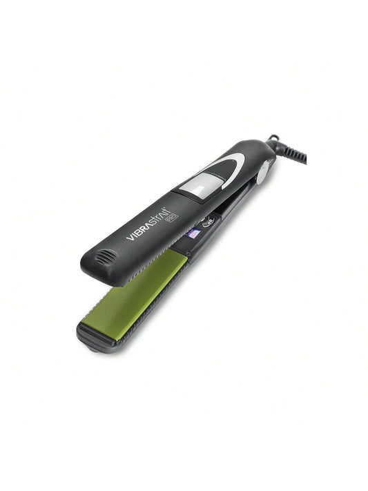 Vibrastrait Pro Vibrating Ceramic Tourmaline Ionic Flat Iron, 1-inch - Fast, Frizz-Free Ceramic Hair Straightener with Easy, Gentle Glide for Waves, s, Smooth Hair - Professional Styling Tools