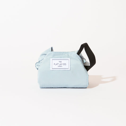 Mini Open Flat Makeup Bag Haze Blue