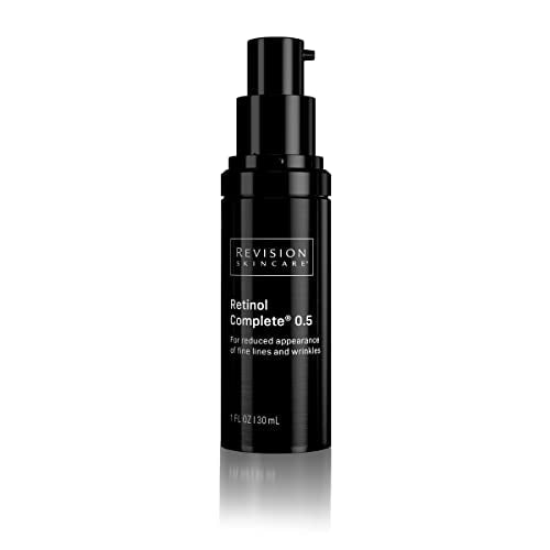 Revision Skincare Retinol Complete 0.5, brighten and smooth skin's texture, boosts skin's hydration level to combat the dryness with Retinol, reduce fine lines and wrinkles, 1 fl oz