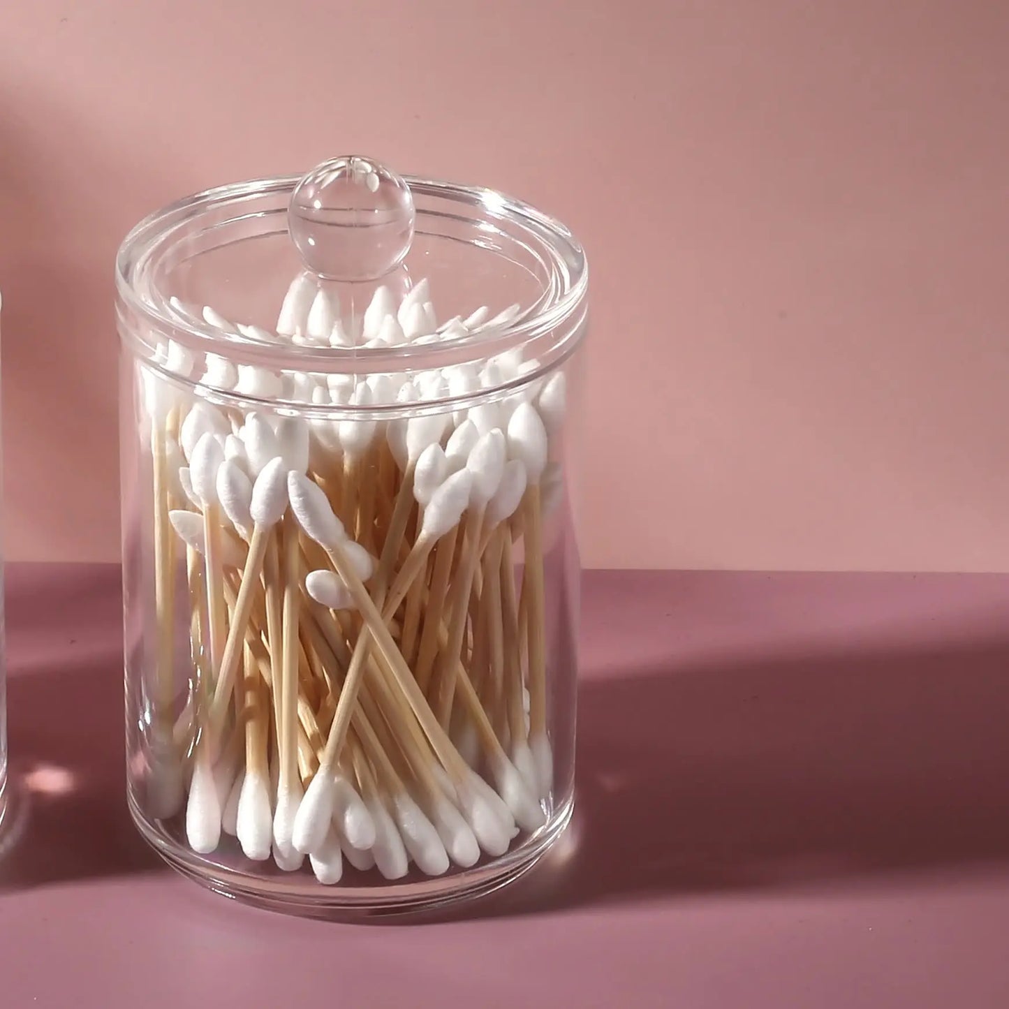 Dust-proof Cotton Pads Storage Box Cosmetic Storage Cotton Swab Storage Dressing Table Desktop Cotton Pad Box - Image #3