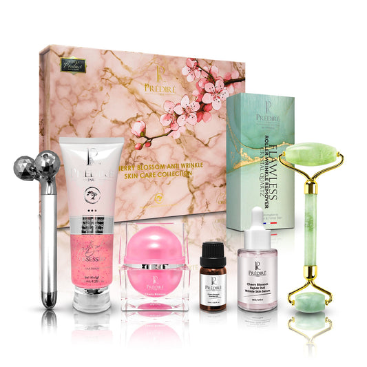 Cherry Blossom Radiance & Jade Roller Set