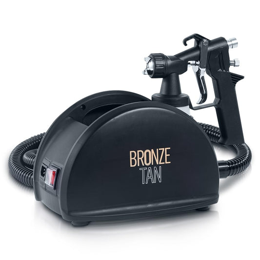 Spray Tan Machine HVLP Spray Tan Gun - Mobile Training Program Booklet Included - Airbrush Tanning Machine for Spray Tan Professionals and Enthusiasts by Bronze Tan