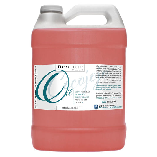 Rosehip Oil for Face Cold Pressed Unrefined cocojojo 100% Pure Natural Rosehip Seed Oil in Bulk 1 GALLON Premium Therapeutic Grade
