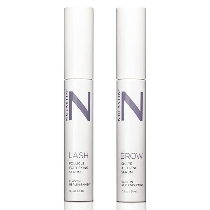 NULASTIN LASH and BROW Dual System, Eyelash & Eyebrow Boosting Serums with Elastaplex Technology, Vegan-Friendly & Cruelty-Free (2-pack, 3 ml Each)