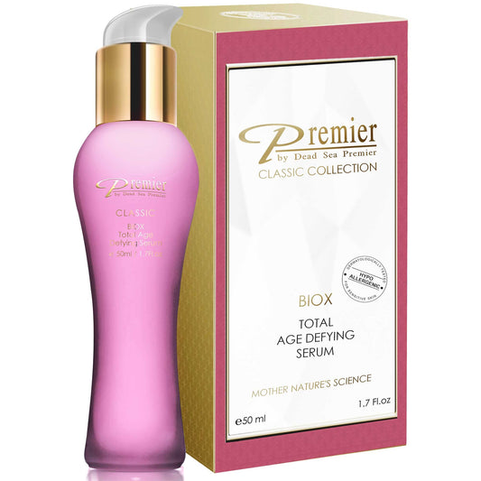 Premier Dead Sea Classic BIOX serum, Total Age Treatment, Anti-Age, anti wrinkle, anti expression marks gel Complex, soft, gentle, non tacky 1.7 fl.oz