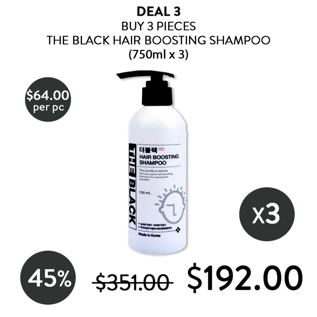 [THE BLACK] Hair boosting Shampoo 250ml / 750ml
