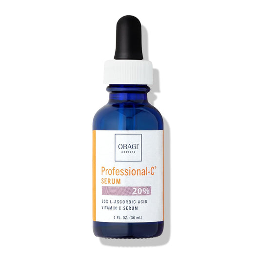 Obagi Professional C Serum 20%, Vitamin C Facial Serum with Concentrated 20% L Ascorbic Acid for Normal to Oily Skin, 1.0 Fl Oz