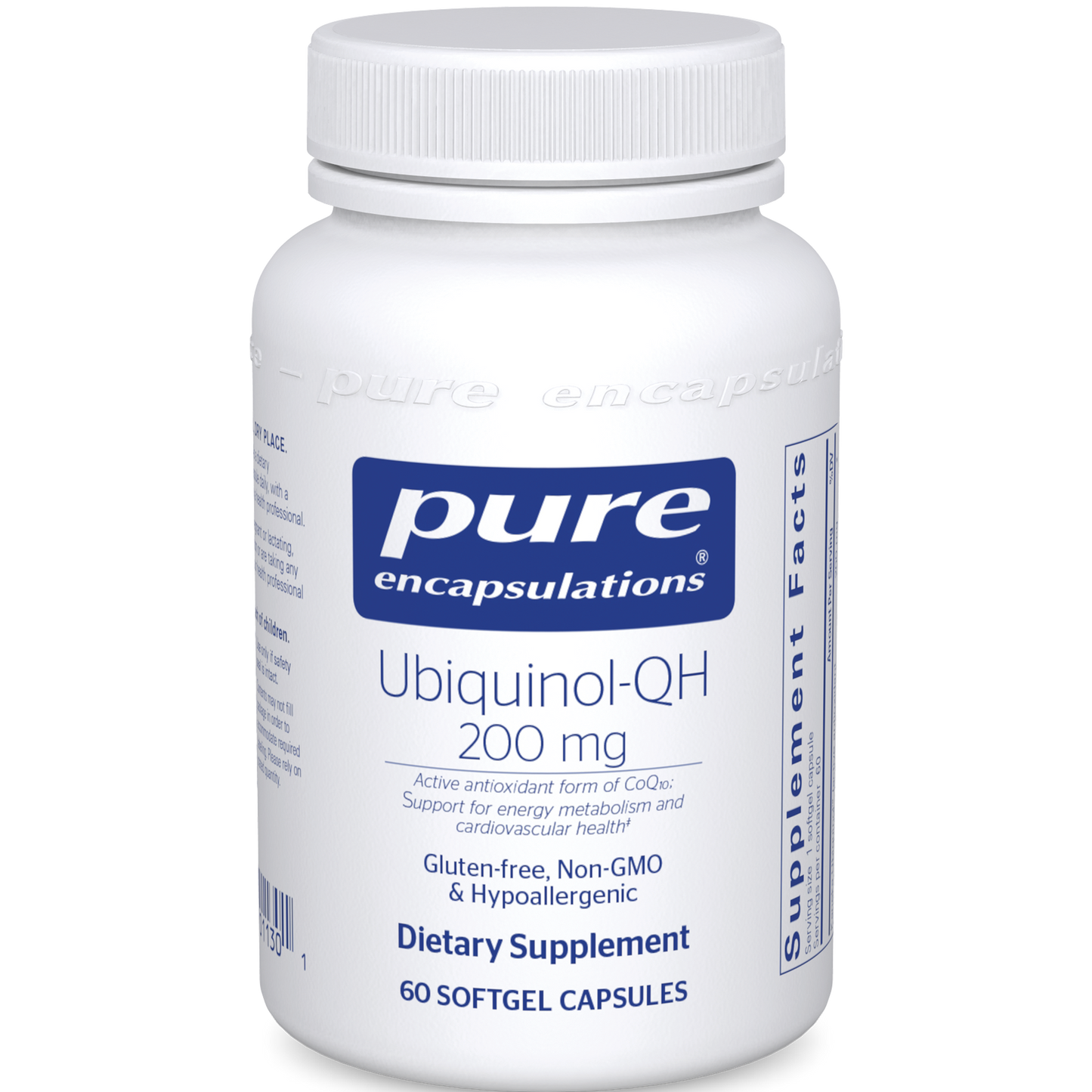 Pure Encapsulations Ubiquinol-QH 200 mg 60 gels
