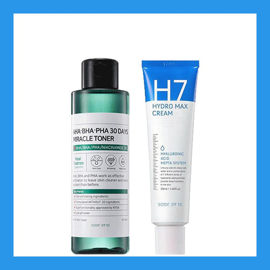 Some By Mi AHA BHA PHA Toner and H7 Hydro Max Cream Combo