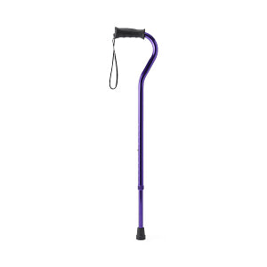 Purple Aluminum Offset Canes with Gel Grip