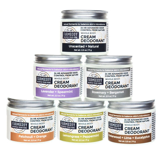 Whole Body Best Magnesium Cream Deodorant in a Glass Jar