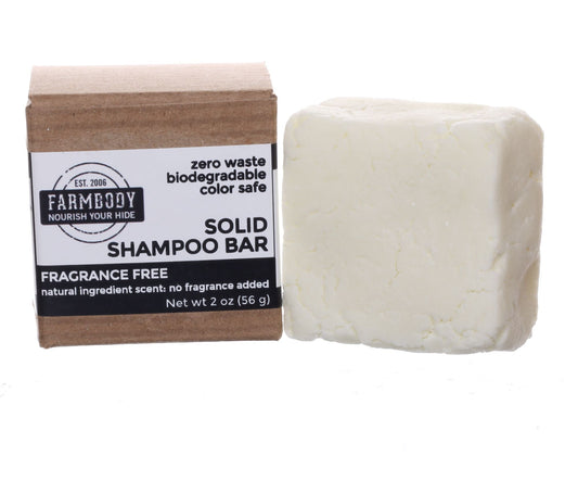 Zero Waste Solid Shampoo Bar | Sulfate Free | Fragrance Free