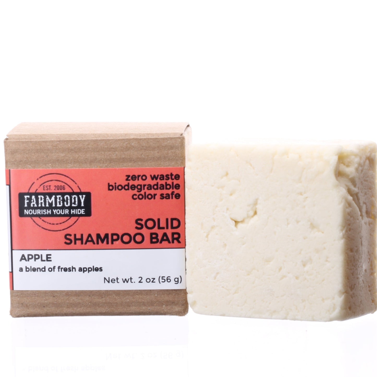 Zero Waste Solid Shampoo Bar | Sulfate Free | Apple