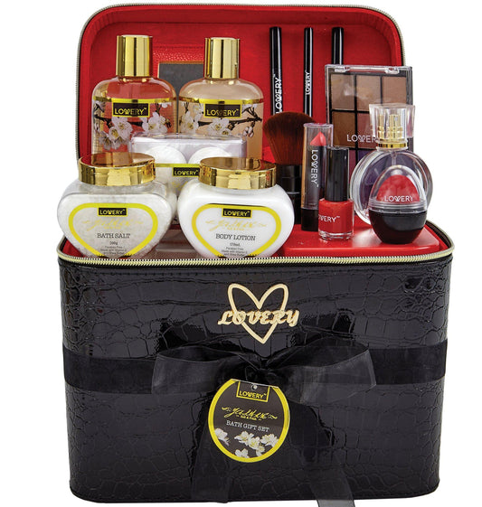 Jasmine Makeup and Spa Kit - 30Pc Bath and Body Set