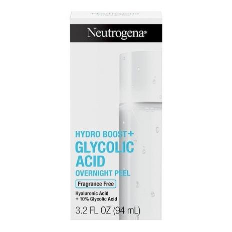 Neutrogena Hydro Boost + Glycolic Acid Fragrance Free Overnight Peel - 3.2 fl oz