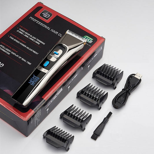 Electric Groin Hair Trimmer for Men - Waterproof Wet/Dry Body Shaver with LCD Display, 5 Adjustable Speeds, and 180 Minutes of Shaving Time