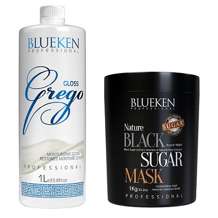 Blueken Greek Gloss 1 Liter + Black Mask Sugar 1Kg