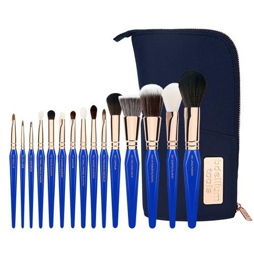 Golden Triangle Phase I Complete 15pc. Brush Set with Pouch