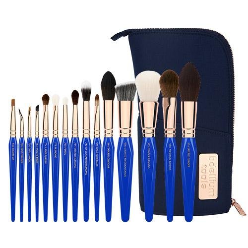 Golden Triangle Phase II Complete 15pc. Brush Set with Pouch