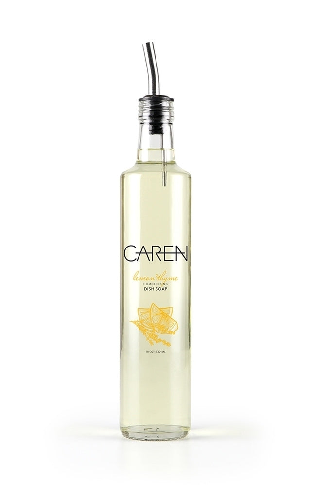 Caren® Dish Soap 18oz Glass Bottle