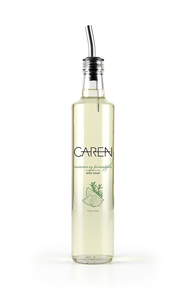 Caren® Dish Soap 18oz Glass Bottle