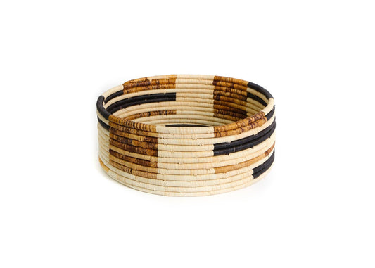 Banana Bark Blocked Catch All Basket