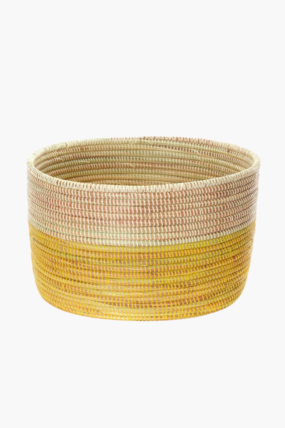Lemon Dipped Knitting Basket