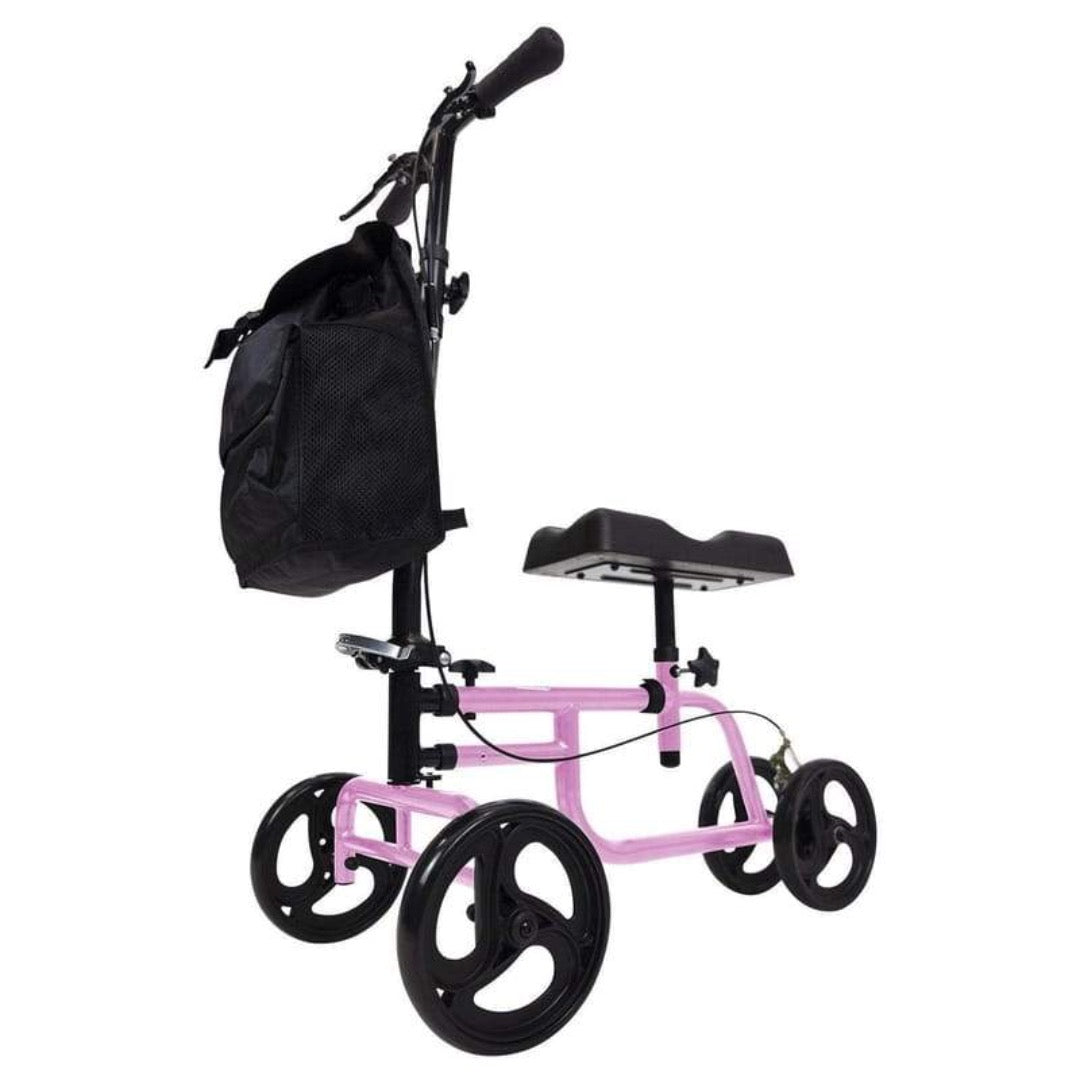 Vive Health Deluxe Knee Walker Crutch Alternative with Large 8" Wheels - Senior.com Knee Walkers
