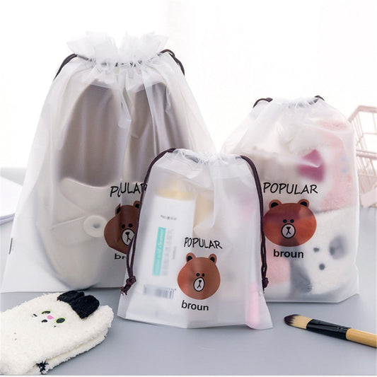 TRANSPARENT COSMETIC BAG 3 PCS