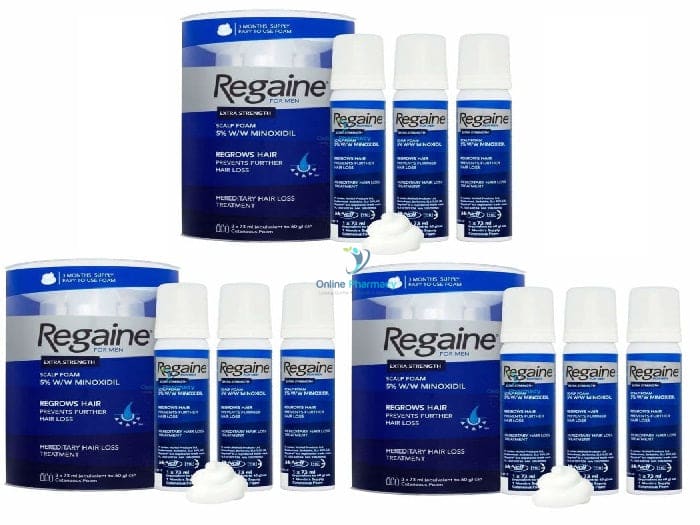 Regaine (minoxidil) 5% Foam For Men - 9 Month Supply