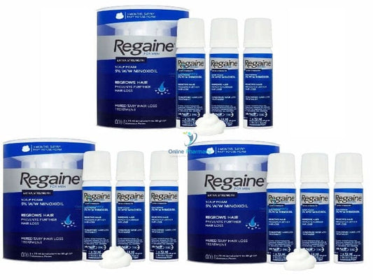 Regaine (minoxidil) 5% Foam For Men - 9 Month Supply