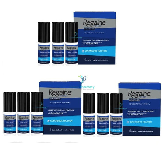Regaine (minoxidil) 5% Solution For Men (9 Month Supply) - 9 x 60ml Pack