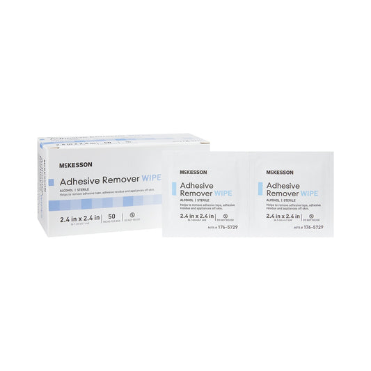 McKesson Adhesive Remover, 2-2/5 x 2-2/5 Inch Wipe