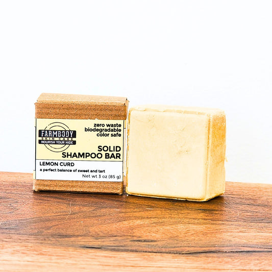 Zero Waste Solid Shampoo Bar | Sulfate Free | Lemon Curd